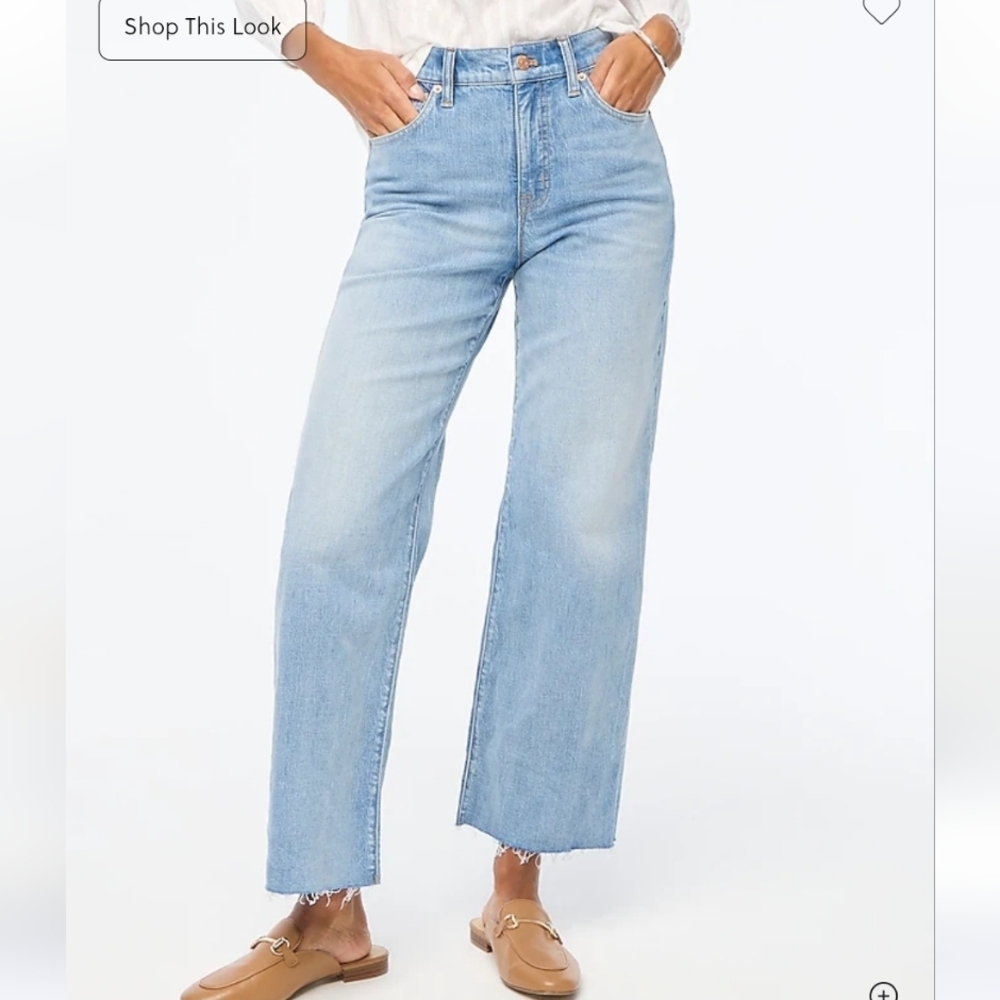 J. Crew Factory Light Blue Cropped Jeans
